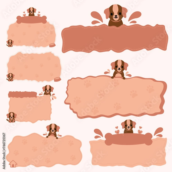 Fototapeta Orange Modern Shape for Pet.eps