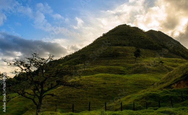 Fototapeta landscape with clouds