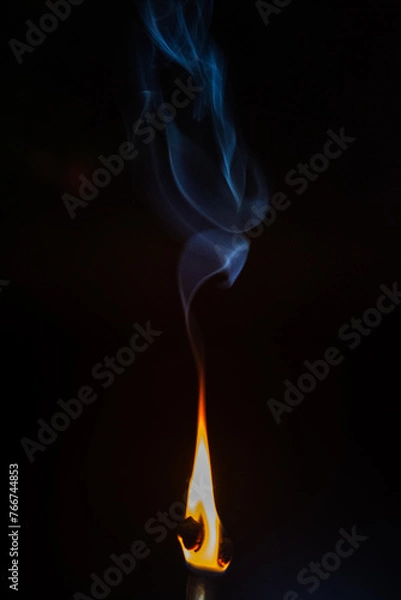 Fototapeta match on fire