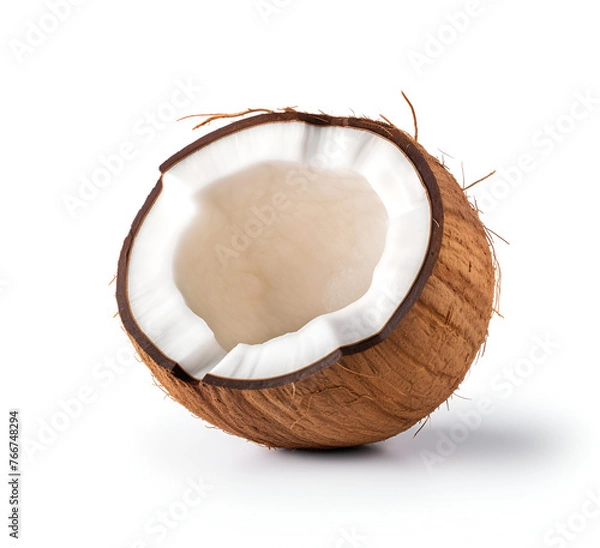 Obraz coconut on white background