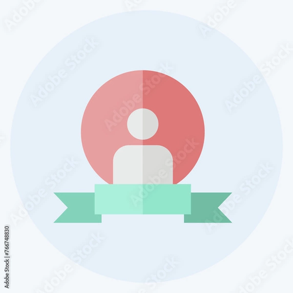 Fototapeta Icon Personal Brand. suitable for Art symbol. Flat Style. simple design editable. design template vector. simple illustration