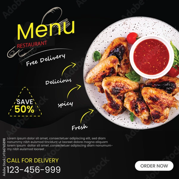 Obraz social media poster design