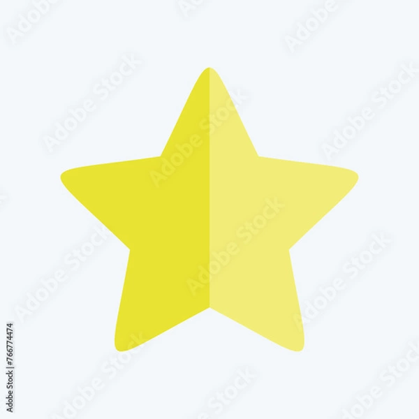 Fototapeta Icon Star 2. related to Stars symbol. flat style. simple design editable. simple illustration. simple vector icons