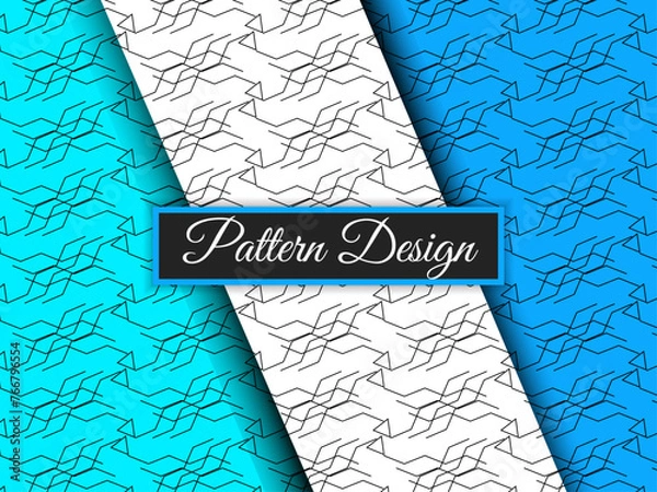 Fototapeta Collection of Geometric minimalist lines pattern set Design