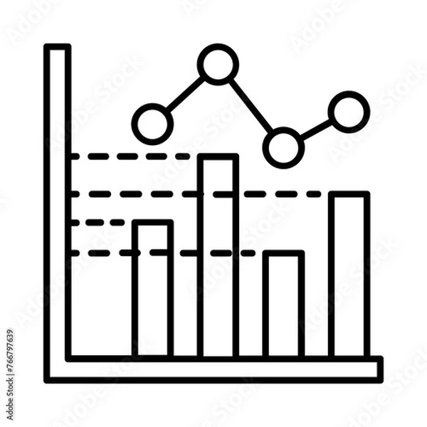 Fototapeta graph icon