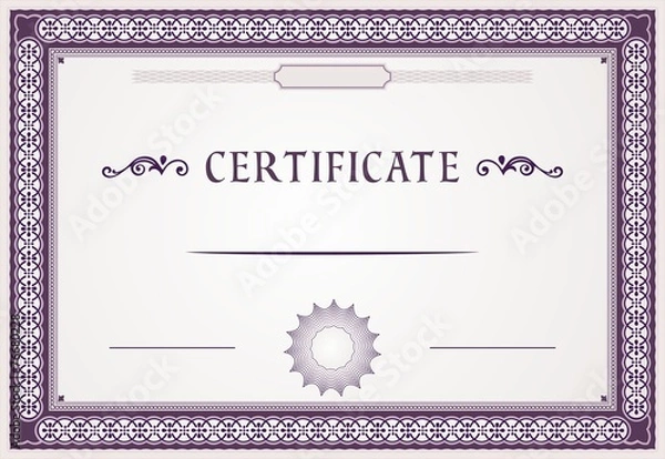 Fototapeta Certificate design