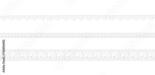 Fototapeta 白いレースの3d素材