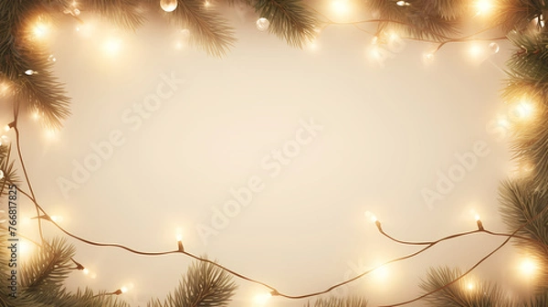 Obraz Christmas background with borders