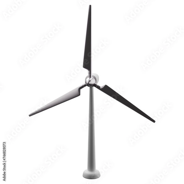 Fototapeta Modern windmill 3D rendering.