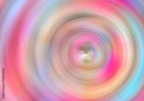 Fototapeta Soft carpet is pastel, Abstract Background Of sweet color Spin Circle Radial Motion Blur.