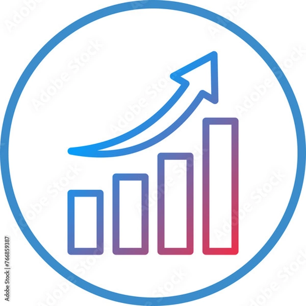 Obraz Vector Design Growth Icon Style