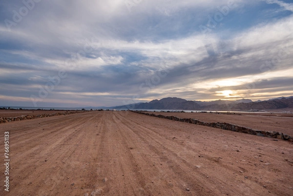 Obraz road in the field