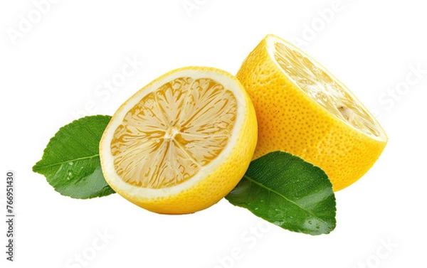 Fototapeta Lemon and Ginger Blend isolated on transparent Background