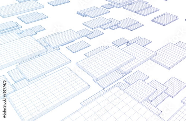 Fototapeta Network Architecture
