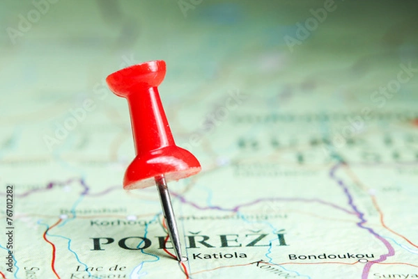 Obraz Katiola, Ivory Coast pin on map