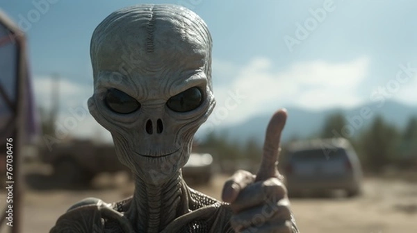 Fototapeta alien concept