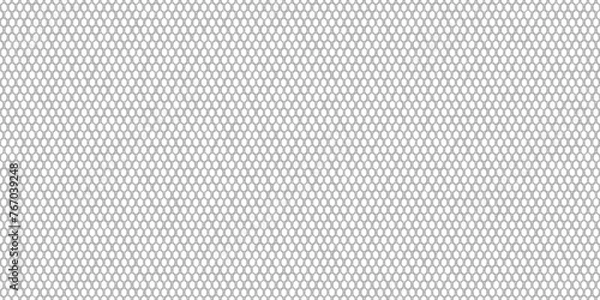 Obraz White nylon seamless pattern with woven texture. Synthetic waterproof fabric for backpacks and sports equipment. Sportswear jersey mesh material. Vector bg