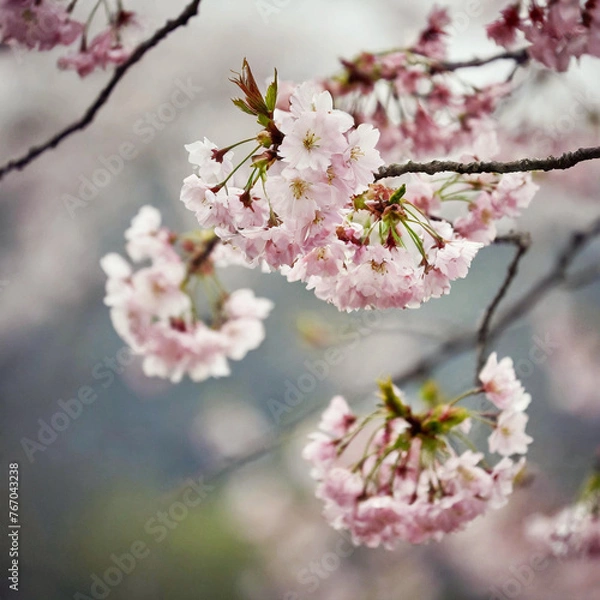 Obraz 가까이에서 본 벚꽃