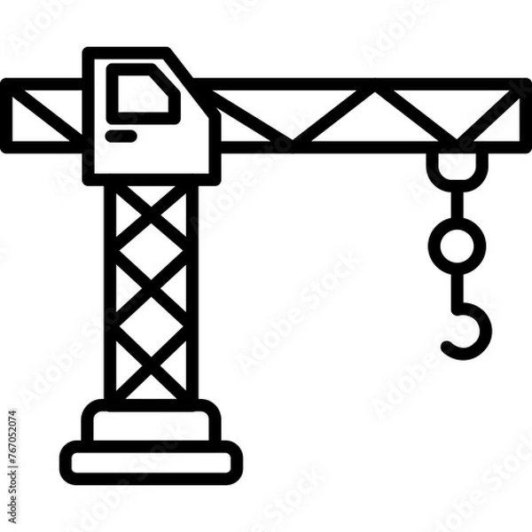 Fototapeta Crane Icon