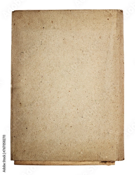 Fototapeta Old folder for papers isolated on white background