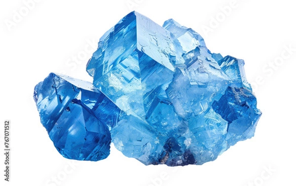 Fototapeta Gleaming Jeremejevite stone isolated on transparent Background