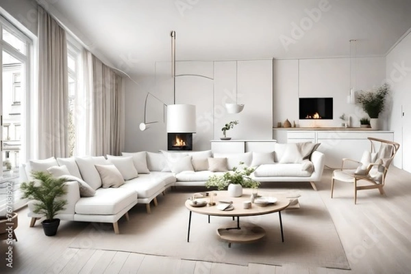 Fototapeta living room interior