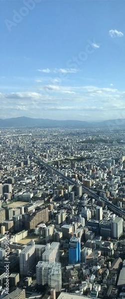 Obraz 上空から見る大阪の街並み