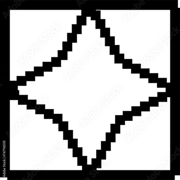 Fototapeta Square shape pixel. Geometry for design