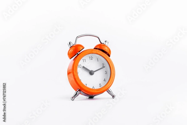 Fototapeta Orange The clock sets the time to 10.00. on white background isolate.