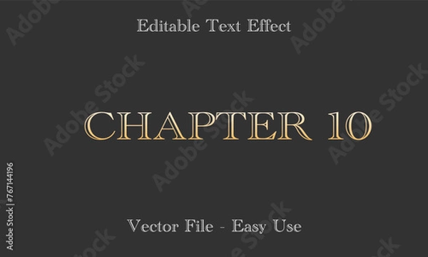 Fototapeta Editable Text Effect Gradient Style. Editable Font Vector