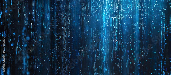 Fototapeta Digital binary code matrix background