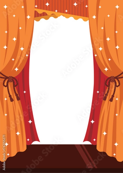 Obraz 舞台：オレンジ　縦