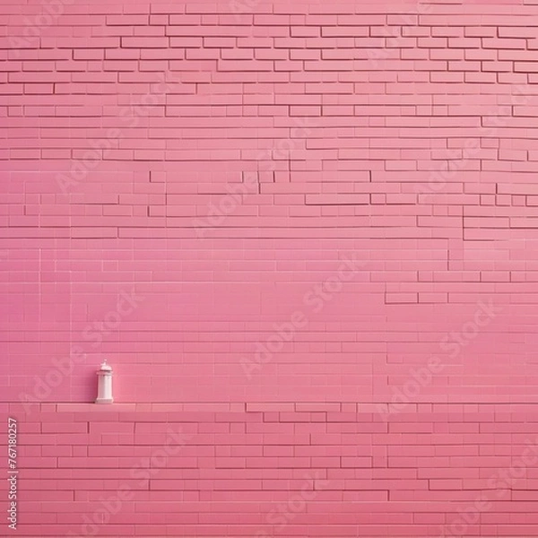 Fototapeta 핑크벽돌