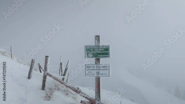 Obraz Schnee und Berge
