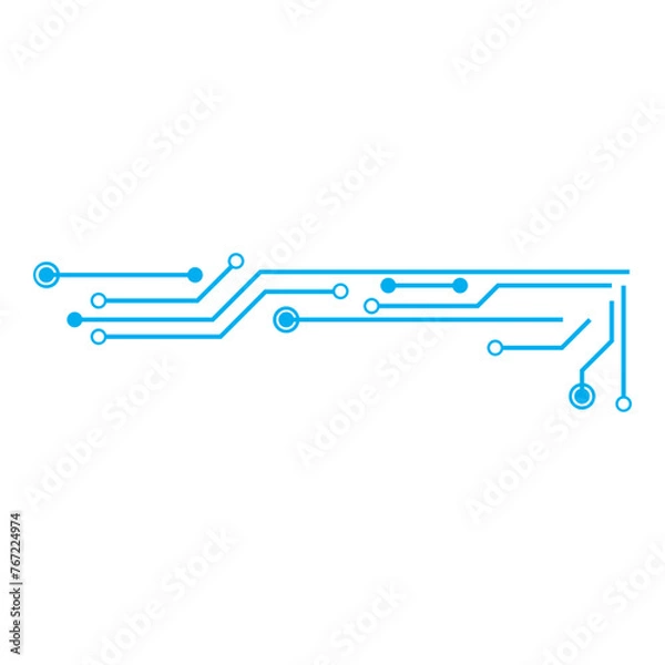 Obraz blue circuit board