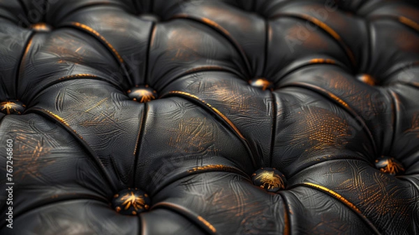 Obraz Dark leather with patches