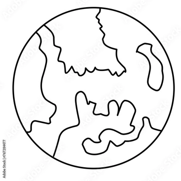 Obraz Earth Icon, Globe, World Icon 