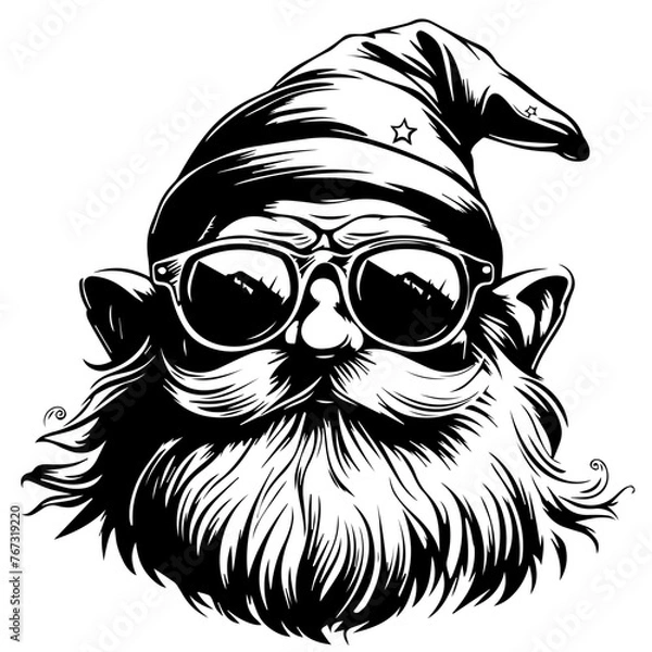 Obraz Chill Gnome Vector Illustration
