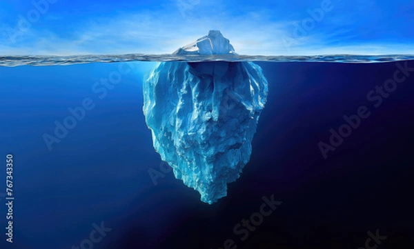 Obraz the Tip of the Iceberg, die Spitze des Eisberges, idiom, 