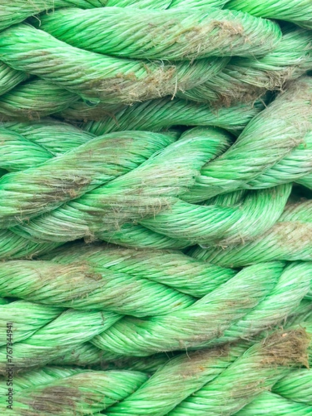 Fototapeta close up of a rope , abstract background