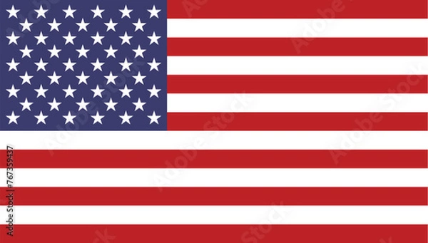 Obraz vector flag of united states of america