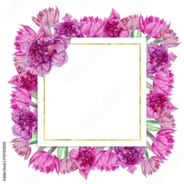 Obraz card with tulips 6