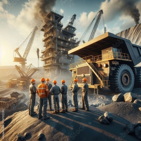 Obraz The Beauty and Challenges of Coal Mining Area