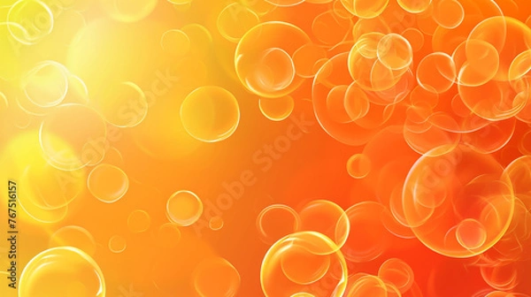 Fototapeta abstract orange background with circles