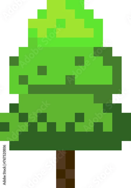 Fototapeta Pixel Art Tree