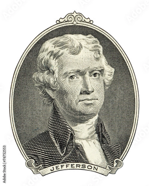 Obraz Portret Thomasa Jeffersona