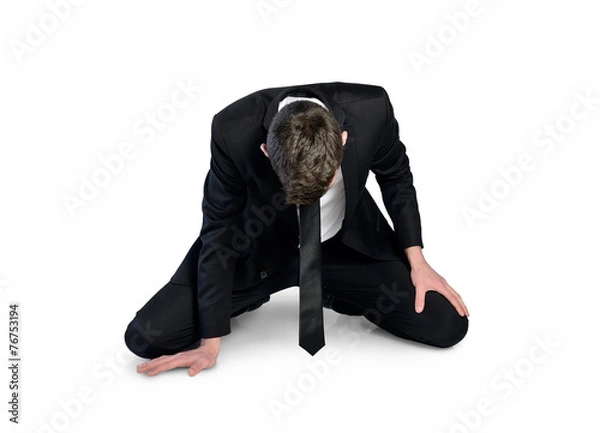 Obraz Business man failure sit down