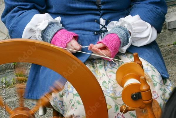 Fototapeta spindle in action