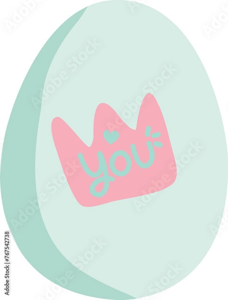 Obraz crown and you on eater egg
