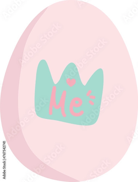 Fototapeta crown and me on eater egg